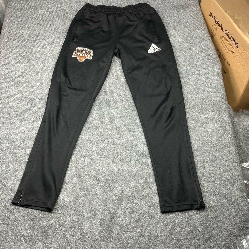 ADIDAS SWEAT PANTS dynamo soccer logo Houston Boys's Large Women's XS Black